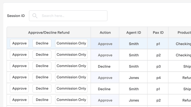 feature for Refund processor