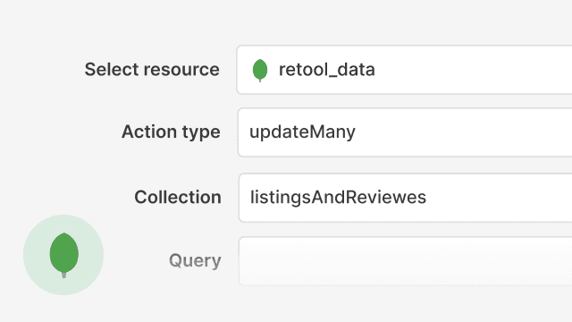 feature for A fast and simple MongoDB admin client