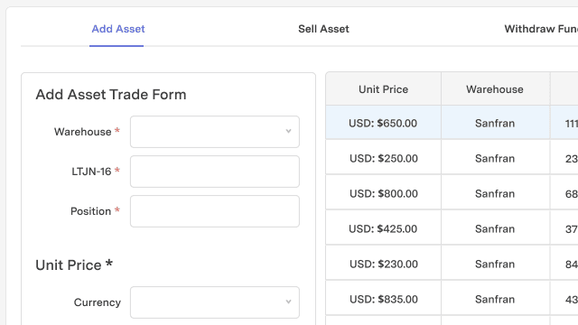 feature for Investment portfolio manager