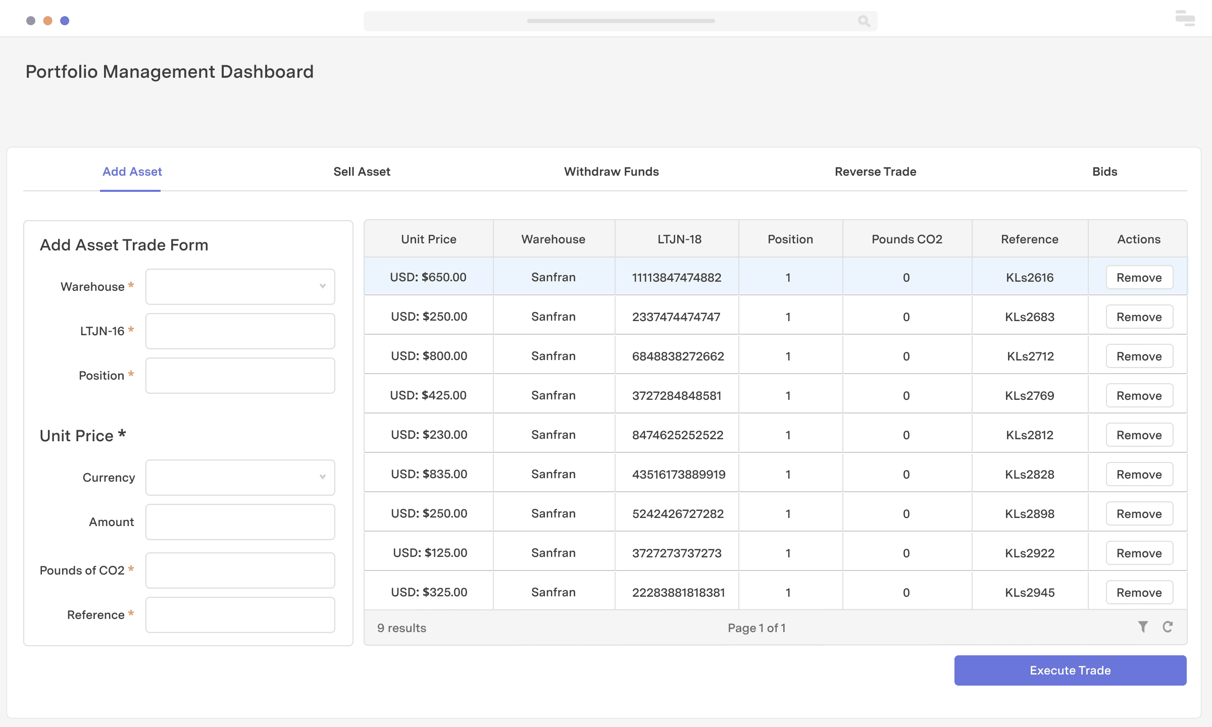 Investment portfolio manager