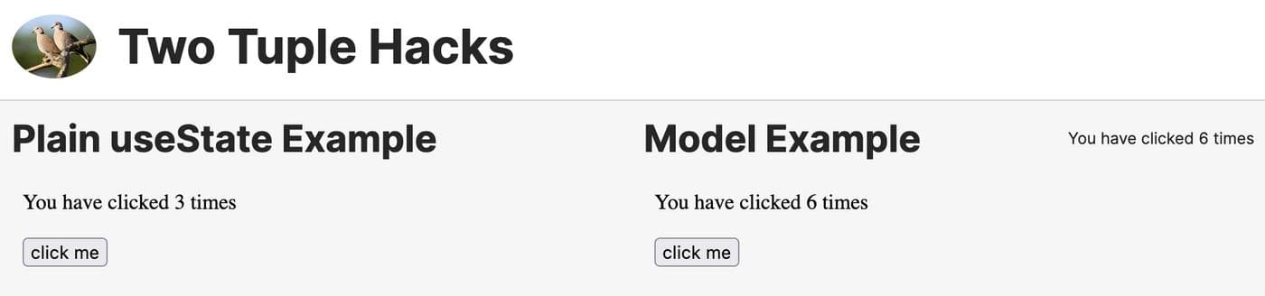 Two examples of state management in a Retool custom component